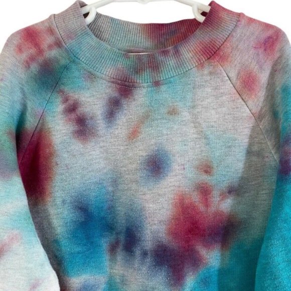 ⛔️SOLD⛔️ H&M Pullover Sweatshirt Custom Tie Dye XS - Picture 3 of 15